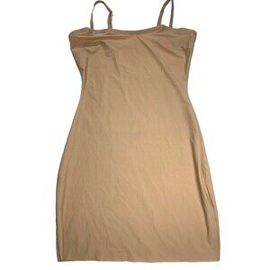 Assets by Spanx Shaping Tank Slip Dress 1X Nude